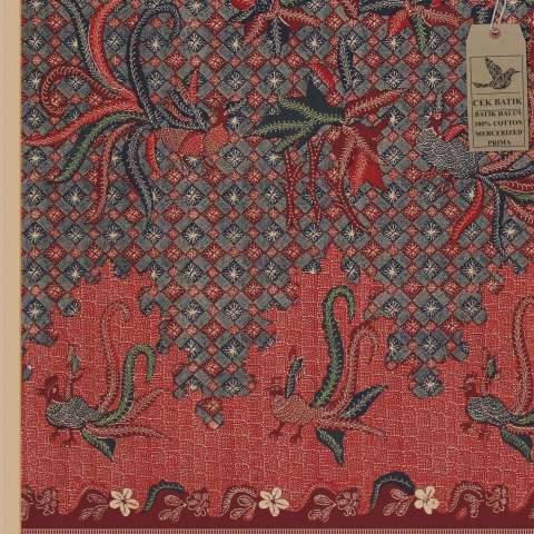 Cek Batik Kain Batik Motif Madura Burung dan daun Unik background Keramik Batik .