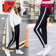 Celana Training Korean Style - trend Fasion wanita terkini - spandek slacks pants