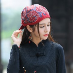 Cina Breeze Adalah Gaya Baru 2016 Race Breeze Ladys' Pakaian Menghias Topi untuk Menyulam Bunga untuk lift untuk Menghabiskan Mie untuk Mengantisipasi Katun Hemp Sorban Topi Anak Laki-laki dan Perempuan-Internasional