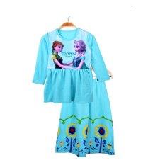 Chloe's Clozette Dress Gamis Frozen - DM 01 - Biru
