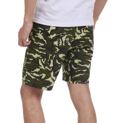 Clearance Harga Sunwonder Pria Tali Pengikat Elastis Pinggang Kamuflase Pantai Berenang Trunk Watershorts (Hijau)-Intl 4