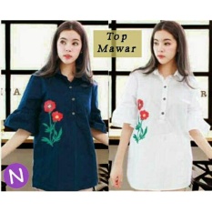 cn 54566 blouse mawar tunik kemeja imut simple elegan pasangan pria wanita cp cantik style modis murah baju cewe cardigan blouse kemeja hem korea busana muslim pesta gamis syari maxi gaun kondangan dress baju model terbaru cantik elegan