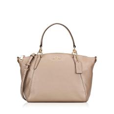 Coach Kelsey Platinum Exotic Pebble Leather SMALL Authentic