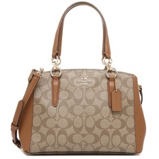 Coach MINI Christie Carryall Signature Saddle Authentic Original