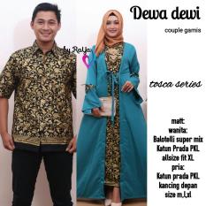 Couple gamis DEWA DEWI gamis batik murah sarimbit batik