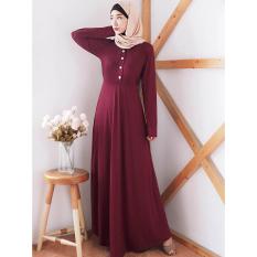 Maxi Dress Gamis Wanita - MIYA UNIC RED - ANCIENSTORE - / Baju Wanita / Blouse Korea / Atasan Wanita / Baju Formal / Kemeja Wanita / Kemeja Formal / Atasan Muslim / Kemeja Cewek Tunik