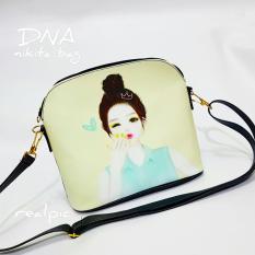 Cross Body & Shoulders Bags / Sling Bag / Tas Selempang Korean Style Cute Lady (Black)