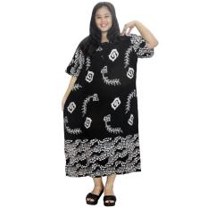 Daster Lengan Pendek Jumbo Batik Cap Halus Pekalongan, Baju Tidur, Piyama, Kancing, Daster Bumil, Busui (RDT003-16)