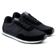 Distro Bandung VDB 094 Sepatu Sneaker bisa untuk Olahraga Lari dan Joging - Hitam