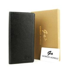 DOMPET PANJANG KULIT ASLI PRIA/WANITA GIORGIO AGNELLI GA-0116RD BLACK TERBARU