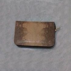 Dompet Pria bahan Kulit Biawak Asli singgle zipper