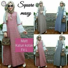 Dress Motif Kotak / Grosir Gamis Murah : New Squera Maxy