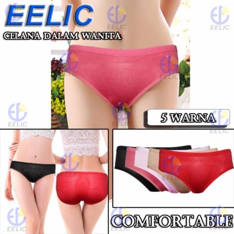 EELIC CDW-3423 5 PCS Celana Dalam Wanita Dewasa Polos Warna -Warni 1