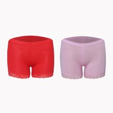 EELIC CDW-506 2 PCS MERAH+PINK Celana Dalam Wanita Short