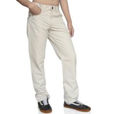 Emba Casual Celana Panjang Pria Aldercy Modern Basic - Cream