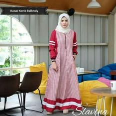 Fashion Wanita Maxi Dress Murah Baju Muslim Wanita Slavina Dress