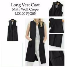 Fashionshop Rompi Long Vest Hita / Baju Wanita / Blouse Korea / Atasan Wanita / Baju Formal / Kemeja Wanita / Kemeja Formal / Atasan Muslim / Kemeja Cewek Tunik / Blouse Sabrina