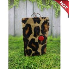Firdaus Fashion - Dompet Kulit STNK Motif Bulu Leopard Elegant