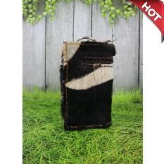 Firdaus Fashion - Dompet STNK Kulit Sapi Nabati Motif Bulu