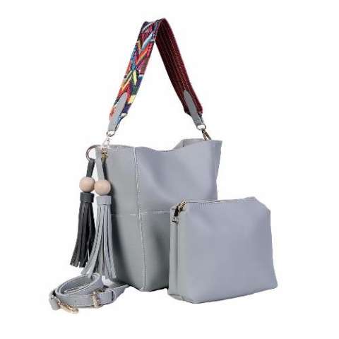 Freeshop Tas Wanita Women Fashion PU Tote Leather Handbags Shoulder Bags Tote bag Fashion + Pouch