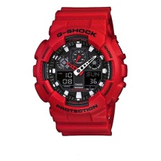 G Shock - Jam Tangan Pria - Merah - Resin - GA100-B4A