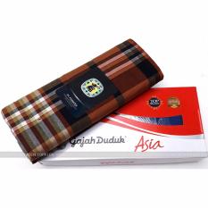 Gajah Duduk Sarung Tenun Eksklusif Premium Muslim Motif Asia Kain Sarong Muslim Pria Dewasa Perlengkapan Ibadah Sholat Jum'at Ied Hari Raya Pengajian Corak Masa Kini Bahan Halus Lembut Adem Nyaman - Coklat