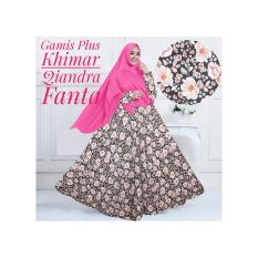 Gamis Baloteli Syari Murah / Gamis Maxi Dress Baloteli Qiandra Plus Khimar Warna Fanta/ Gamis Baloteli Busui