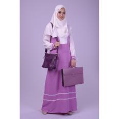 Gamis Dewasa Nibras NB 164 Hijau Hitam Biru Muda