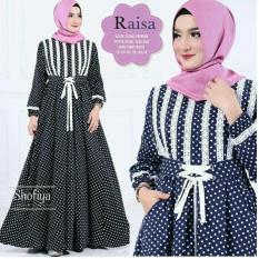 Gamis Katun / Baju Polkadot / Dress Murah / Baju Wanita : Raisa Dress