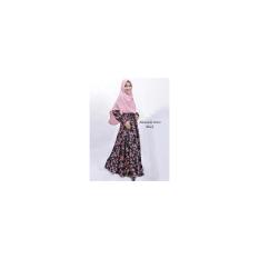 Gamis katun jepang ori desain japan motif alamanda black