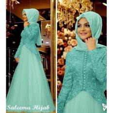 Gamis Pesta Balotelly Mewah Elegan / Baju Kondangan Wanita lengan panjang / Hijab Party Dress gaun - ihsalema
