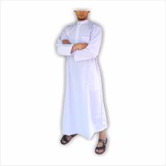 Gamis pria gamis ikhwan jubah arab putih polos gamis pria putih polos