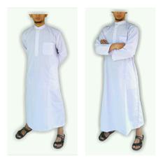 Gamis pria gamis ikhwan jubah arab putih polos gamis pria putih polos