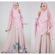 gamis Queena syar'i pink