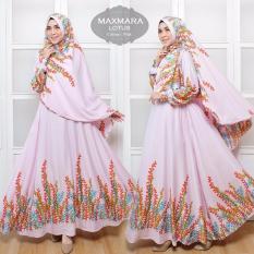 Gamis Syar'i Satin Teratai - Pink