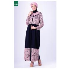 Garsel Fashion Dress Muslim / Gamis Syar'i Wanita FGN 0015 - BIRKOM Bahan Wolfis