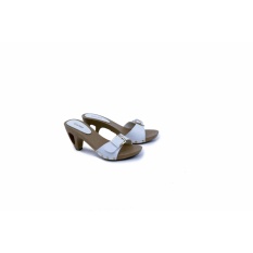 Garsel Shoes GYH 8294 Sandal Kelom Casual Wanita-Sintetis-Pvc-New Katalog Cantik Dan Modis(Putih)