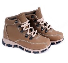 Garucci GMU 9059 Sepatu Anak Casual Boots Laki-Laki - Sintetis - (Cokelat Kombinasi)