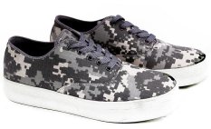 Garucci Gna 7198 Sepatu Casual Sneaker/ Kets Wanita - Synthetic - Gaya (Abu-Abu Kombinasi)