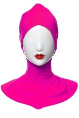 GETEK Cotton Muslim Inner Jilbab Islam Penuh Cover Topi Underscarf (Rose Merah)