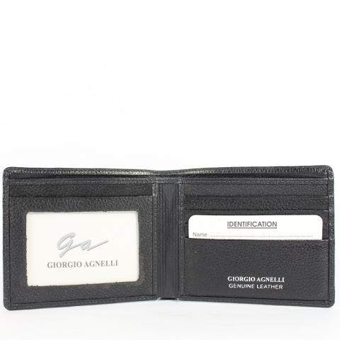 Giorgio Agnelli - Dompet Kulit Pria - Hitam - Kulit Asli - GA Milling 01 Black