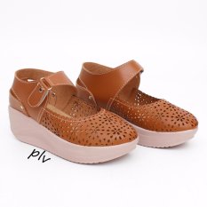 Grivera Sepatu Wanita Wedges Laser SA80 - Tan