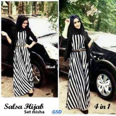 GSD - Baju Gamis / Baju Wanita /Dress Muslim /Maxi Dress /Baju Syari / Set Hijab Misha