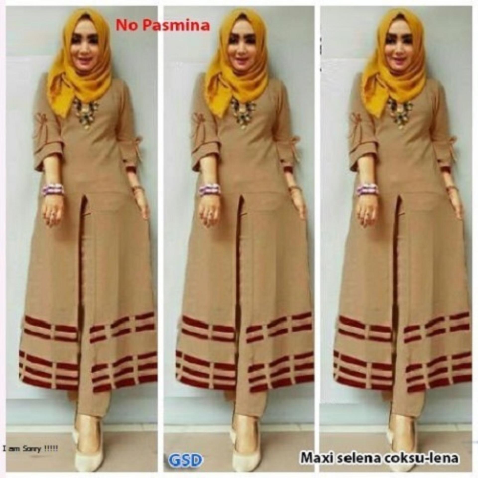 GSD - Setelan Baju Wanita/ Baju Kurung / Dress Muslim /Set Lena 