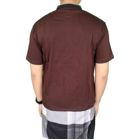 Gudang Fashion - Baju Koko Bordir Terbaru - Coklat 1