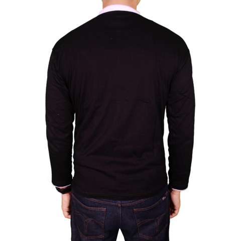 Gudang Fashion - Kemeja Koko Hitam Lengan Panjang - Hitam 2