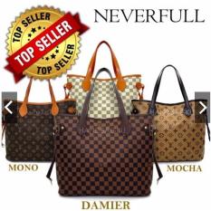 HANDBAGKU TAS NEVERFULL DAMIER GROSIR fashion wanita branded import batam murah tote bag slempang