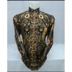 hersa shop/kemeja panjang batik sogan pria