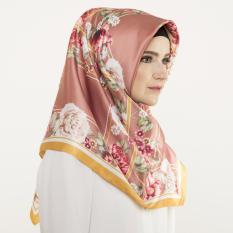 Hijabstore - Angel Lelga By Itang Yunasz AL 174 - Brown White Floral
