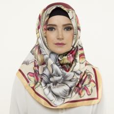 Hijabstore - Moshaict By Itang Yunasz AL 170 - Grey Yellow Floral